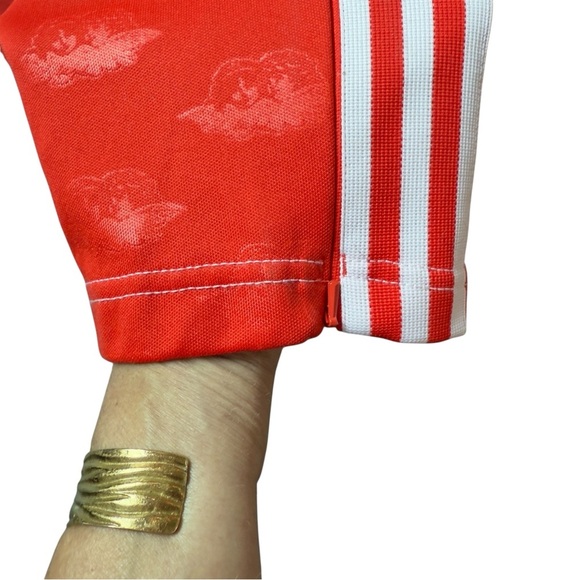 Adidas Originals X Fiorucci Track Pants Red XL  Angel Print 3-Stripes Y2K Style - Picture 8 of 12